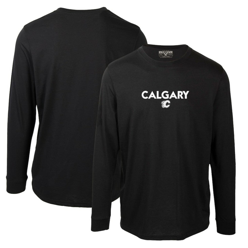 Calgary Flames Levelwear Oscar City Capsule Long Sleeve T-Shirt Black