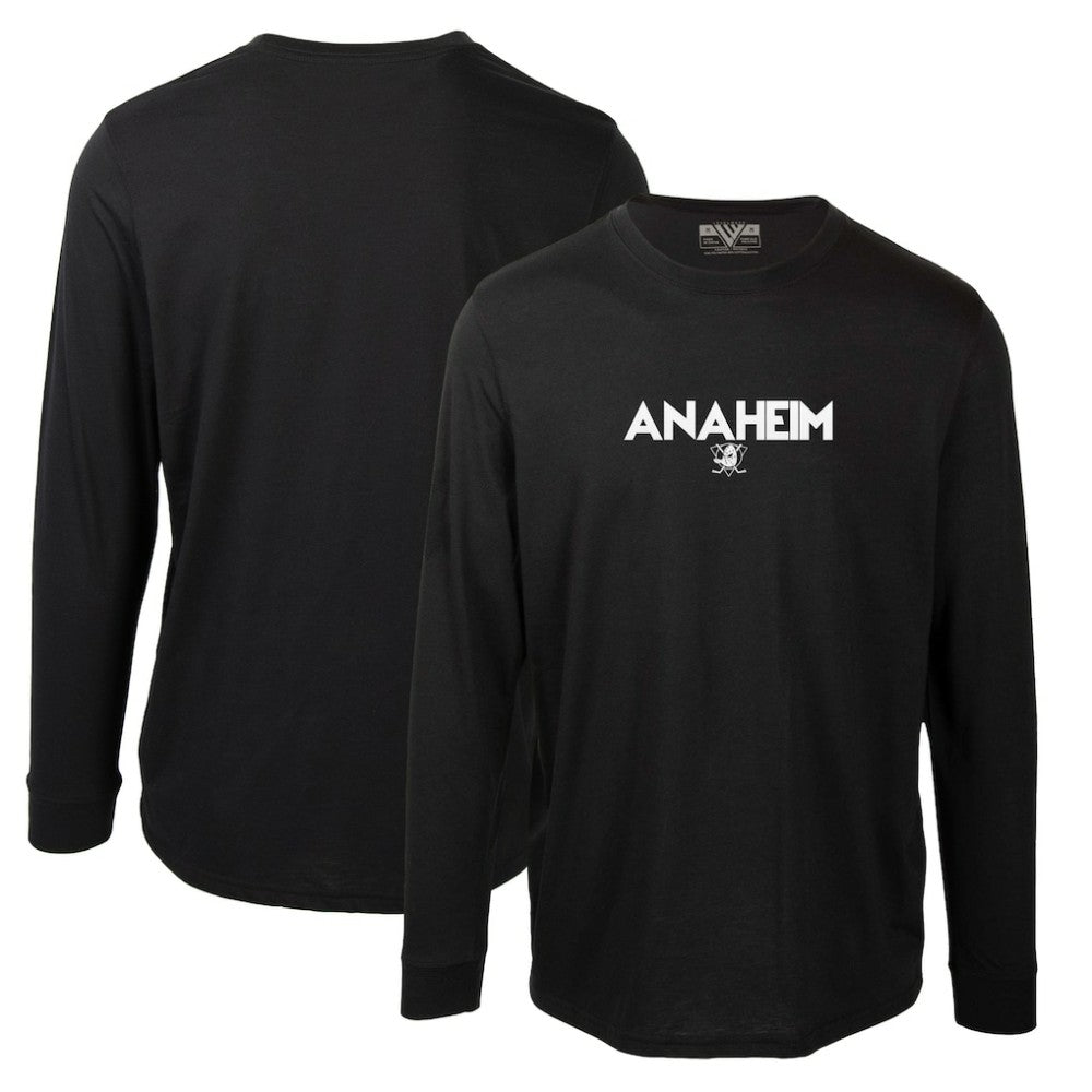 Anaheim Ducks Levelwear Oscar City Capsule Long Sleeve T-Shirt Black