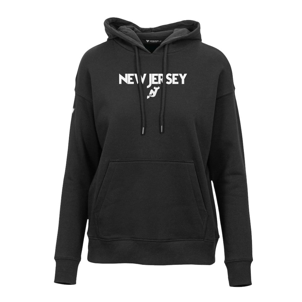 New Jersey Devils Levelwear Women's Adorn City Capsule Pullover Hoodie Black