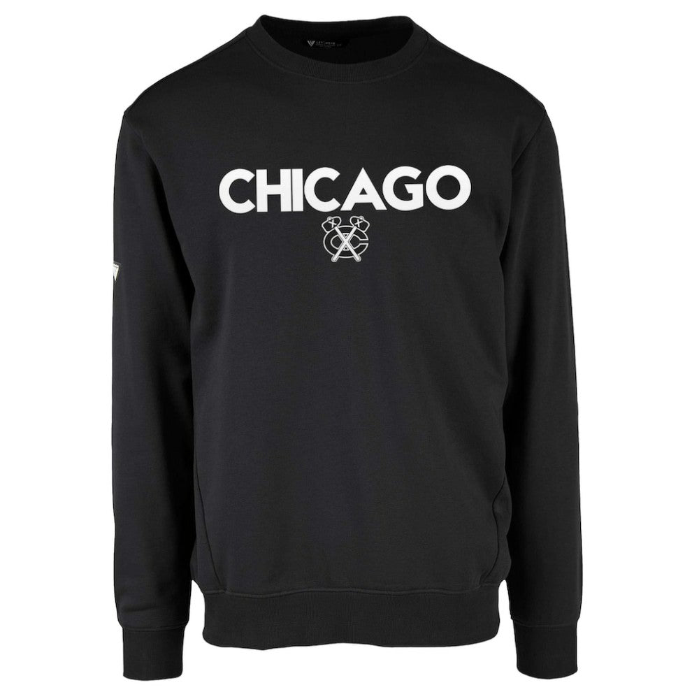 Chicago Blackhawks Levelwear Zane City Capsule Pullover Sweatshirt Black