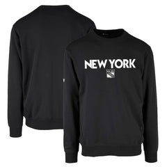 New York Rangers Levelwear Zane City Capsule Pullover Sweatshirt Black