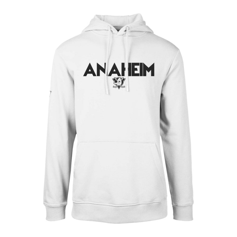 Anaheim Ducks Levelwear Podium City Capsule Pullover Hoodie White
