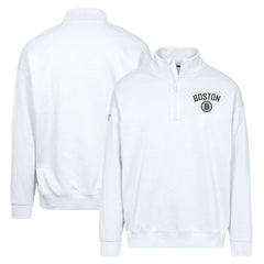 Boston Bruins Levelwear Murray City Capsule Quarter-Zip Sweatshirt White