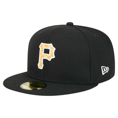 Pittsburgh Pirates Checkered Undervisor 59FIFTY Fitted Hat - Black | New Era