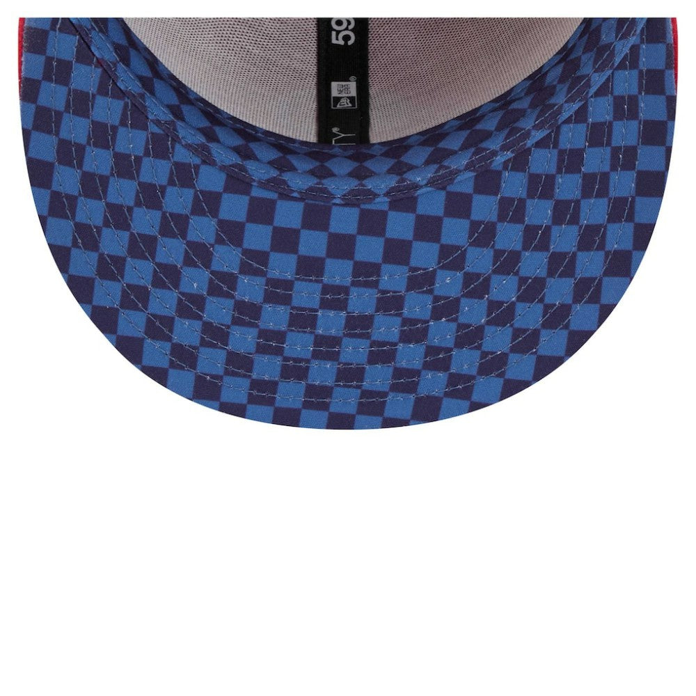 Philadelphia Phillies Checkered Undervisor 59FIFTY Fitted Hat - Red | New Era
