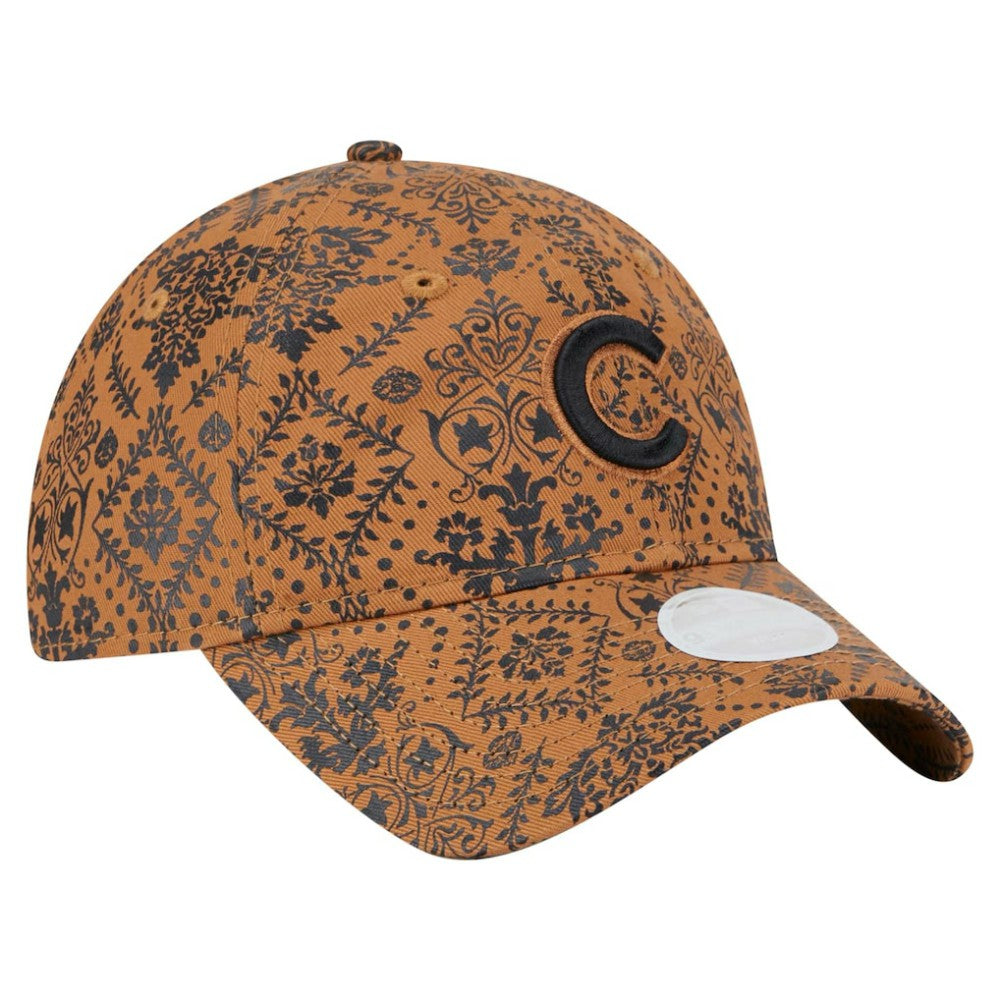 Chicago Cubs Women's Vintage Deco 9TWENTY Adjustable Hat - Brown | New Era