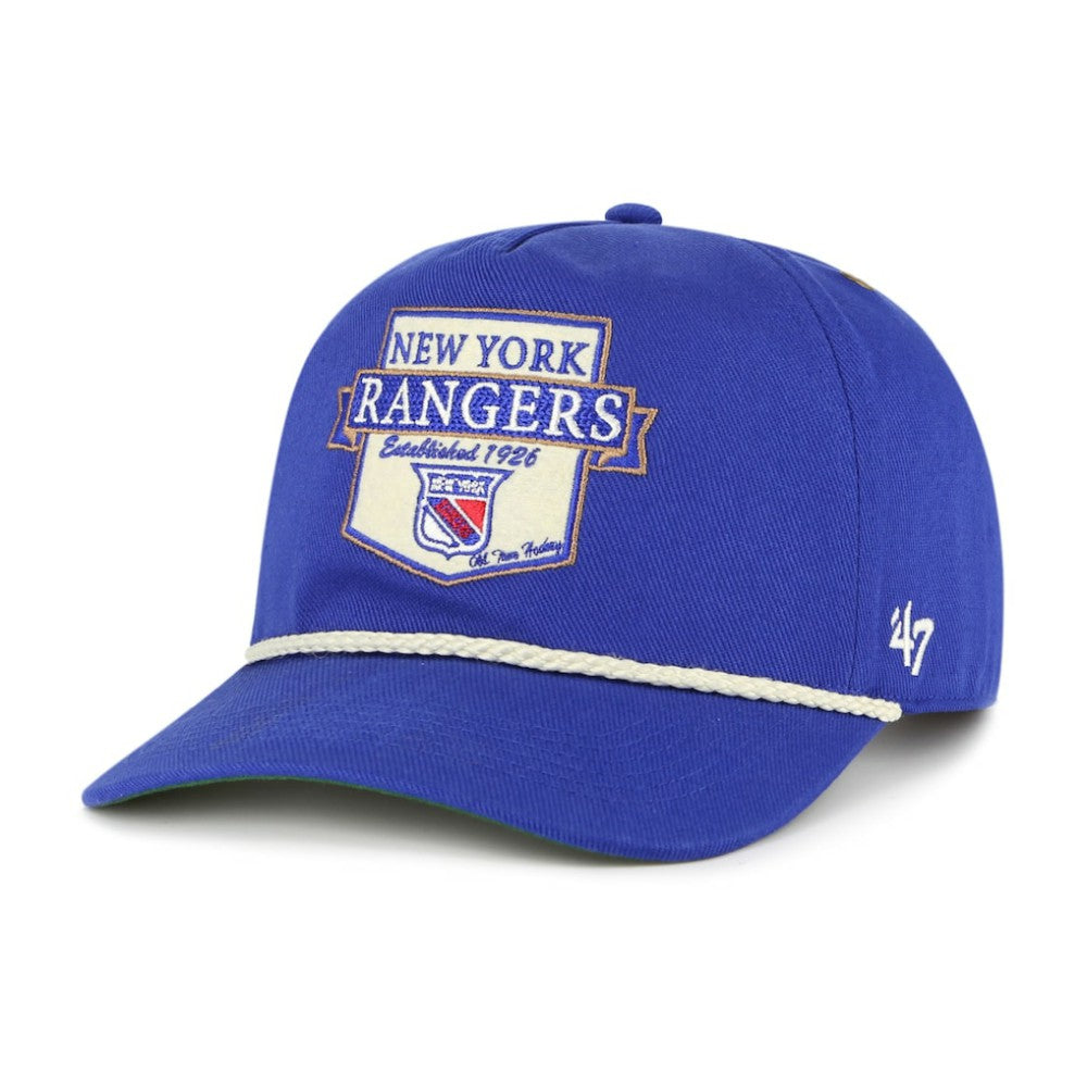 New York Rangers '47 Old Time Hockey Rafter Sure Shot Hitch Adjustable Hat Blue