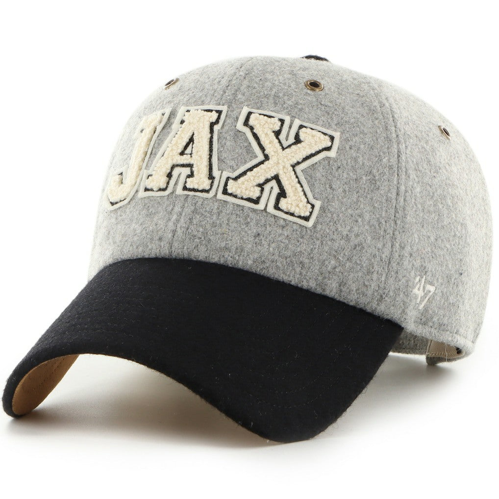 Jacksonville Jaguars Stoney Clover Lane x '47 Unisex Block Clean Up Adjustable Hat - Gray/Black for sale