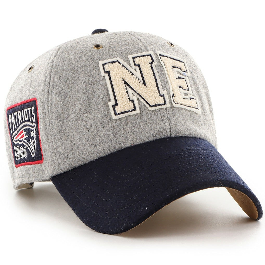 New England Patriots Stoney Clover Lane x '47 Unisex Block Clean Up Adjustable Hat - Gray/Navy on sale