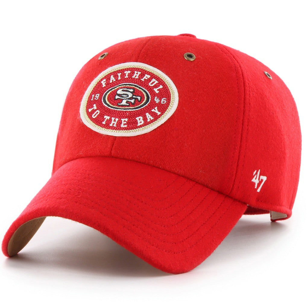San Francisco 49ers Stoney Clover Lane x '47 Unisex Field Goal Clean Up Adjustable Hat - Scarlet for sale