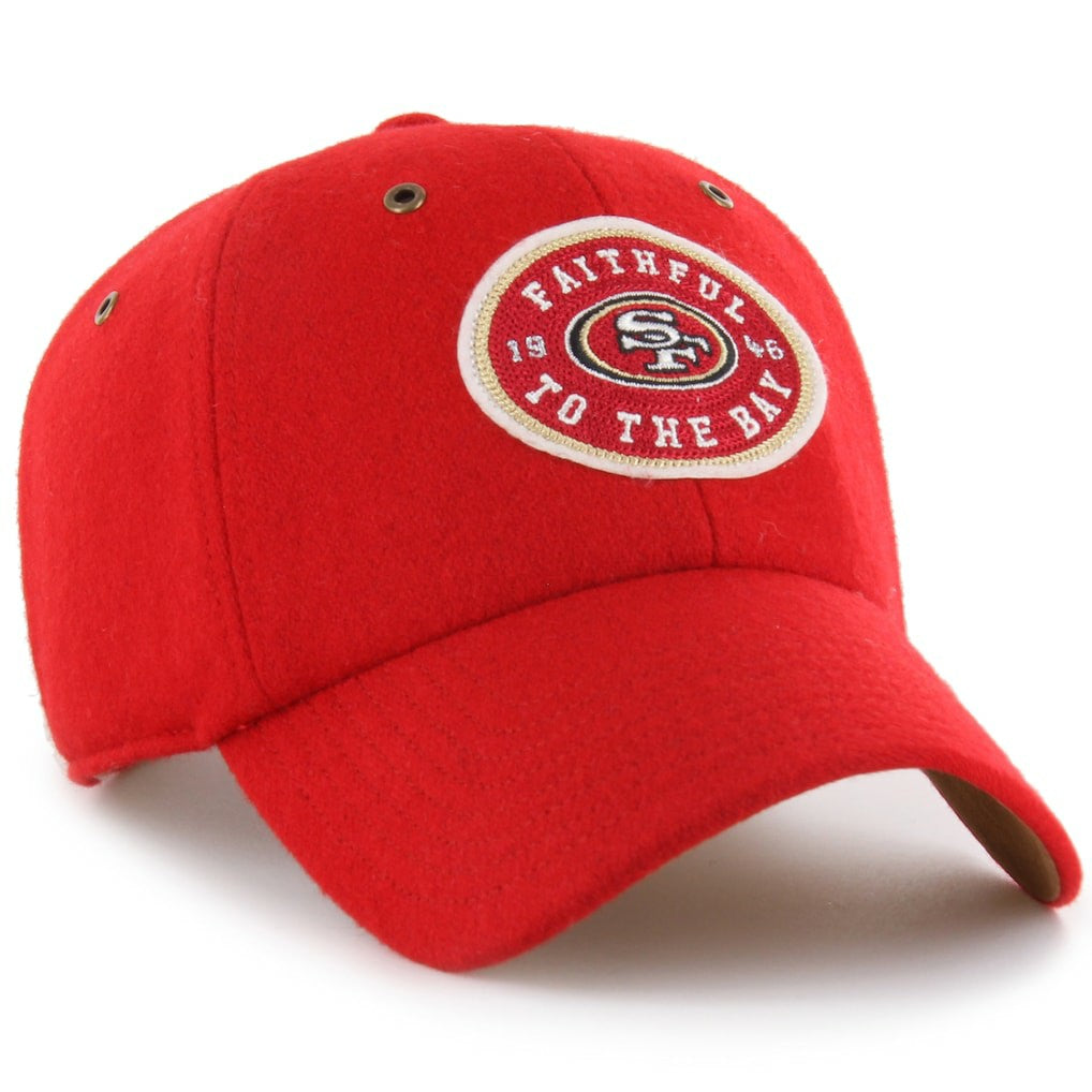 San Francisco 49ers Stoney Clover Lane x '47 Unisex Field Goal Clean Up Adjustable Hat - Scarlet for sale