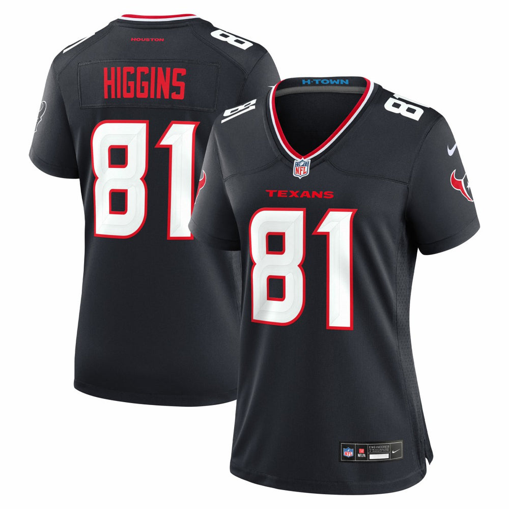 Jayden Higgins Houston Texans Women's Game Jersey - Navy | Nike for sale