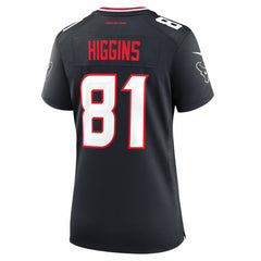 Jayden Higgins Houston Texans Women's Game Jersey - Navy | Nike for sale