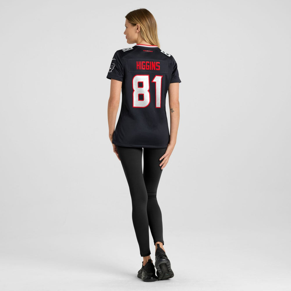 Jayden Higgins Houston Texans Women's Game Jersey - Navy | Nike for sale