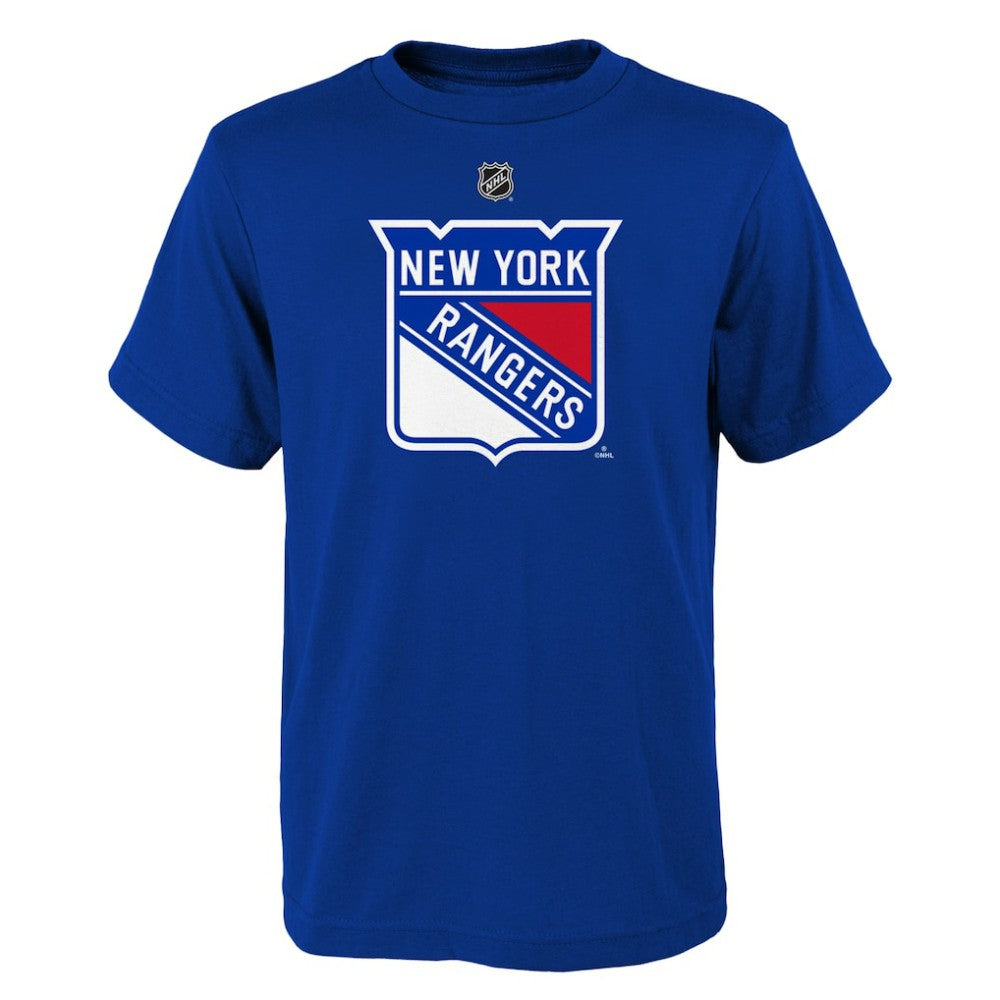 New York Rangers Youth Primary Logo T-Shirt Blue