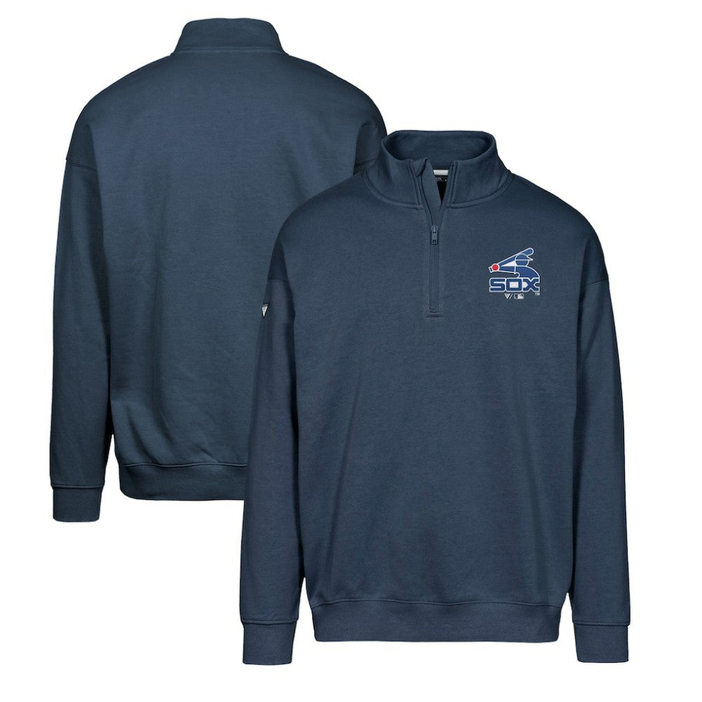 Chicago White Sox Levelwear Murray Core Logo Quarter-Zip Pullover Top - Navy