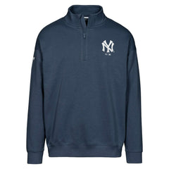 New York Yankees Levelwear Murray Core Logo Quarter-Zip Pullover Top - Navy