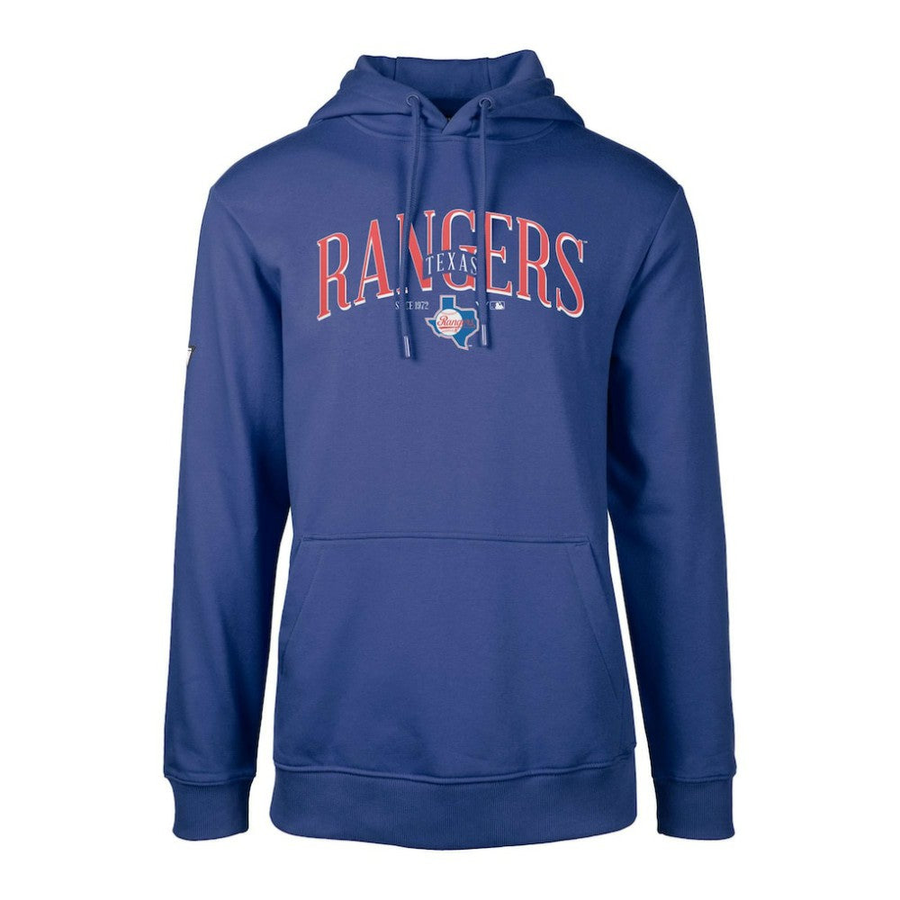Texas Rangers Levelwear Cooperstown Collection Podium Retro Spellout Pullover Hoodie - Royal