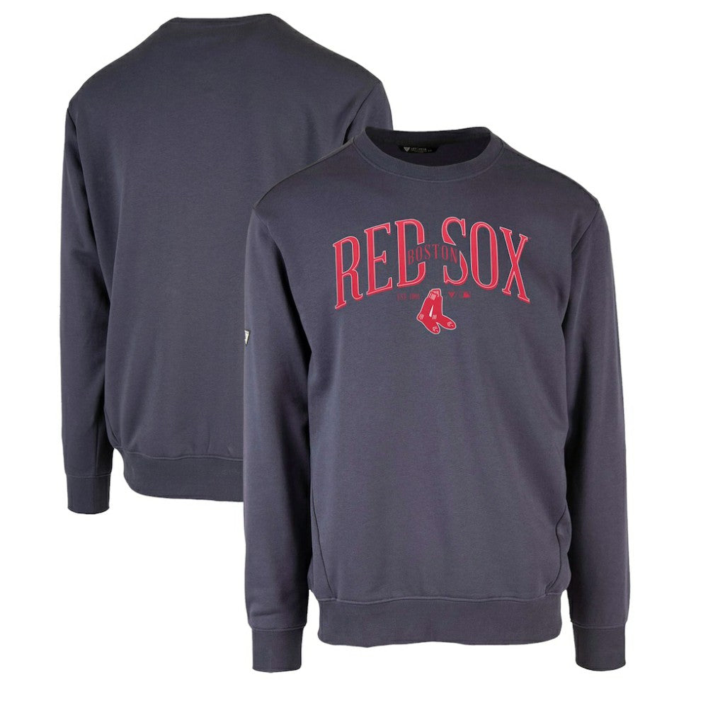 Boston Red Sox Levelwear Zane Cooperstown Collection Retro Spellout Pullover Sweatshirt - Navy