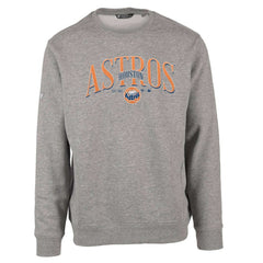 Houston Astros Levelwear Zane Cooperstown Collection Retro Spellout Pullover Sweatshirt - Gray