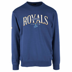 Kansas City Royals Levelwear Zane Cooperstown Collection Retro Spellout Pullover Sweatshirt - Royal