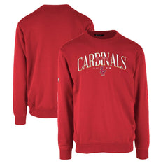 St. Louis Cardinals Levelwear Zane Cooperstown Collection Retro Spellout Pullover Sweatshirt - Red