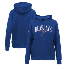 Toronto Blue Jays Levelwear Women's Adorn Cooperstown Collection Retro Spellout Pullover Hoodie - Royal