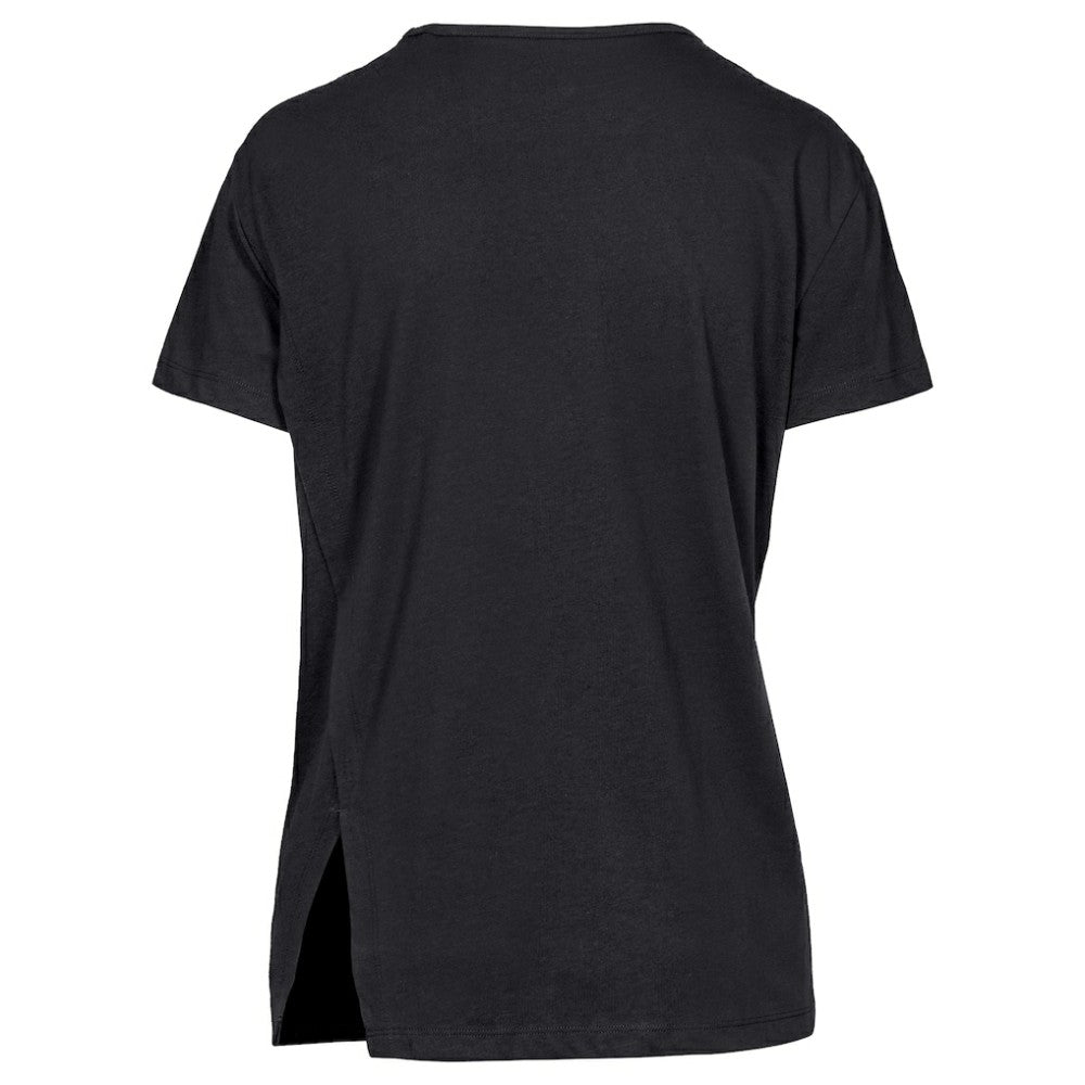 Pittsburgh Pirates Levelwear Women's Influx Cooperstown Core Logo T-Shirt - Black