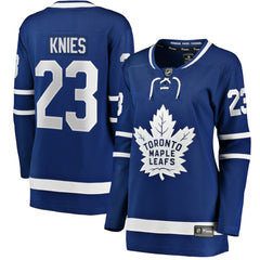 Matthew Knies Toronto Maple Leafs Fanatics Women's Home Breakaway Jersey Blue