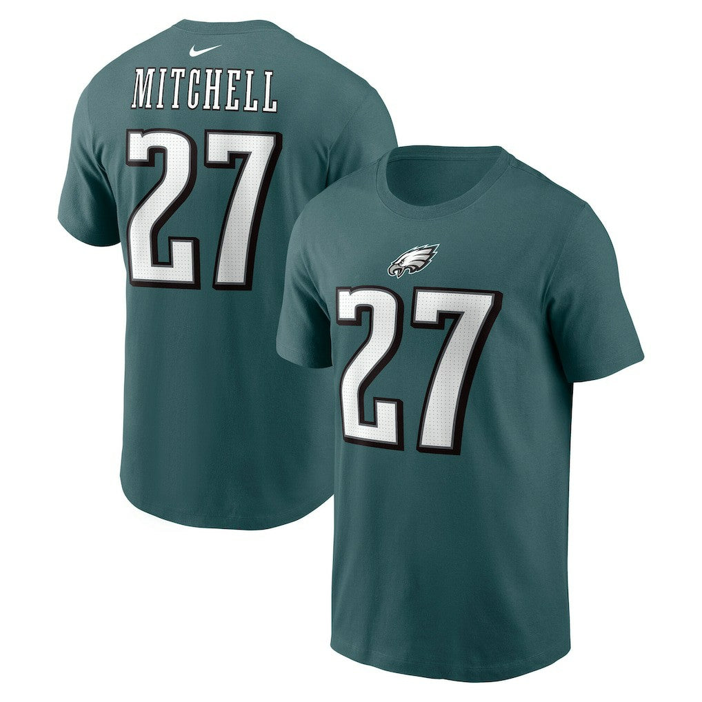 Quinyon Mitchell Philadelphia Eagles Name & Number T-Shirt - Green | Nike for sale