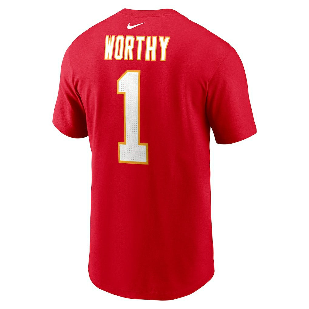 Xavier Worthy Kansas City Chiefs Name & Number T-Shirt - Red | Nike on sale