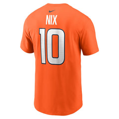 Bo Nix Denver Broncos Name & Number T-Shirt - Orange | Nike outlet