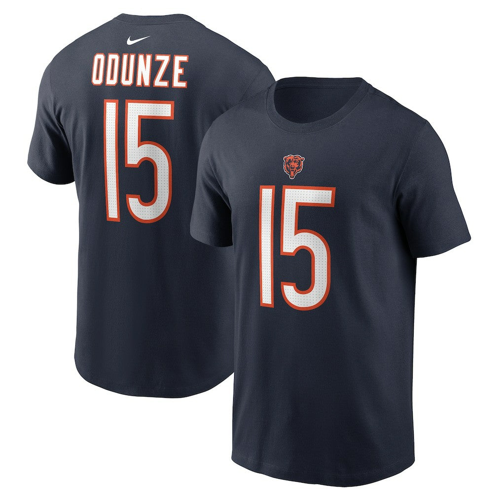 Rome Odunze Chicago Bears Name & Number T-Shirt - Navy | Nike outlet