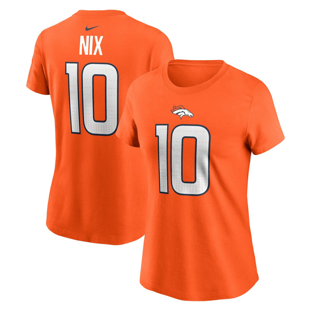 Bo Nix Denver Broncos Women's Name & Number T-Shirt - Orange | Nike sale