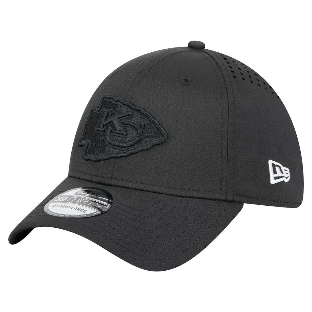 Kansas City Chiefs New Era Hydro 39THIRTY Flex Hat - Black discount