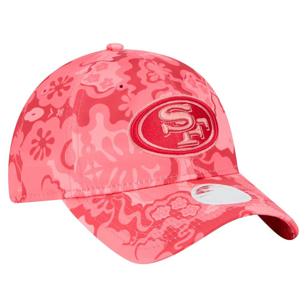 San Francisco 49ers New Era Women's Trippy 9TWENTY Adjustable Hat - Scarlet discount