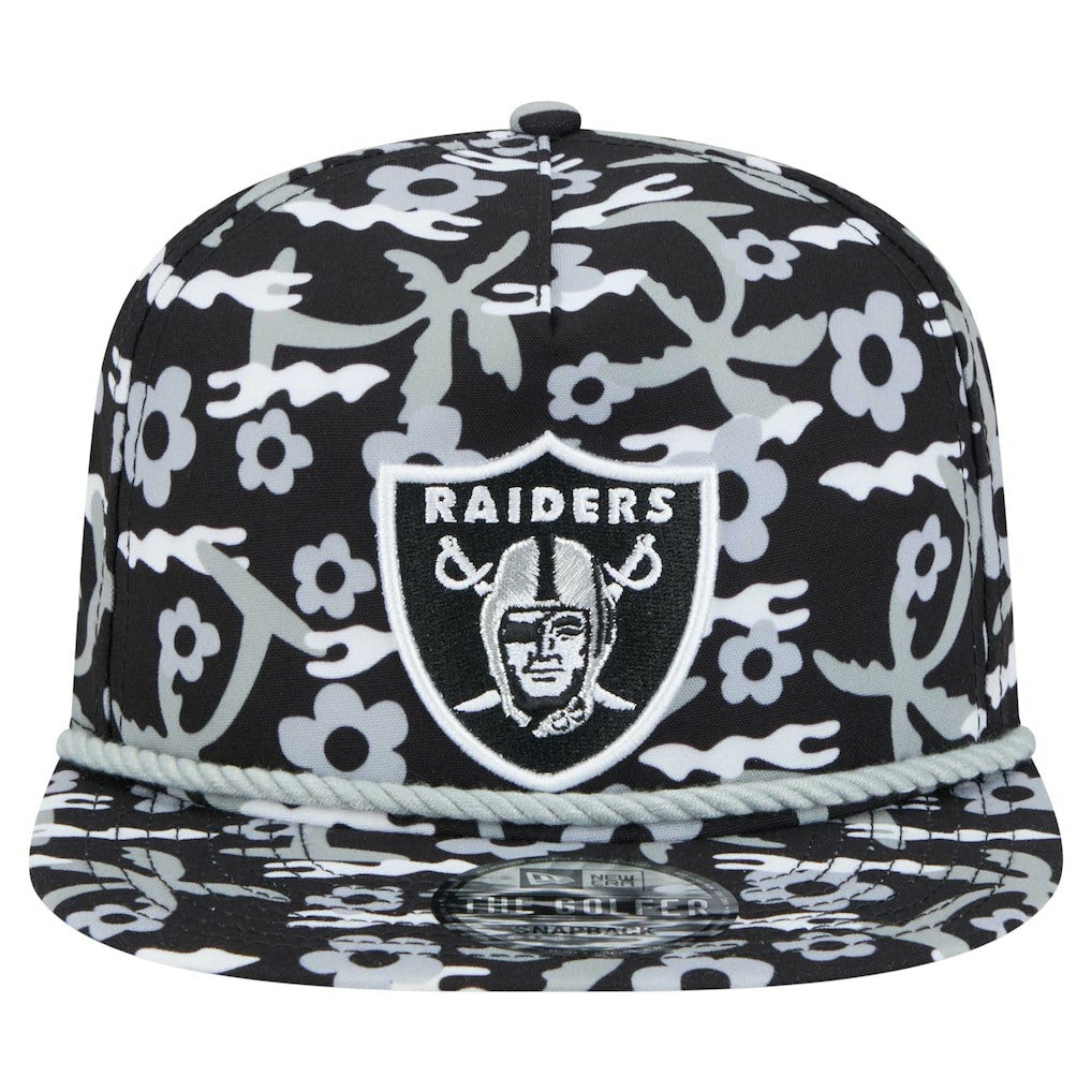 Las Vegas Raiders New Era Wakey Wakey Golfer Snapback Hat - Black cheap