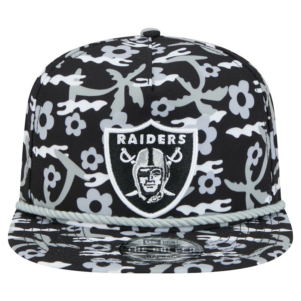 Las Vegas Raiders New Era Wakey Wakey Golfer Snapback Hat - Black cheap