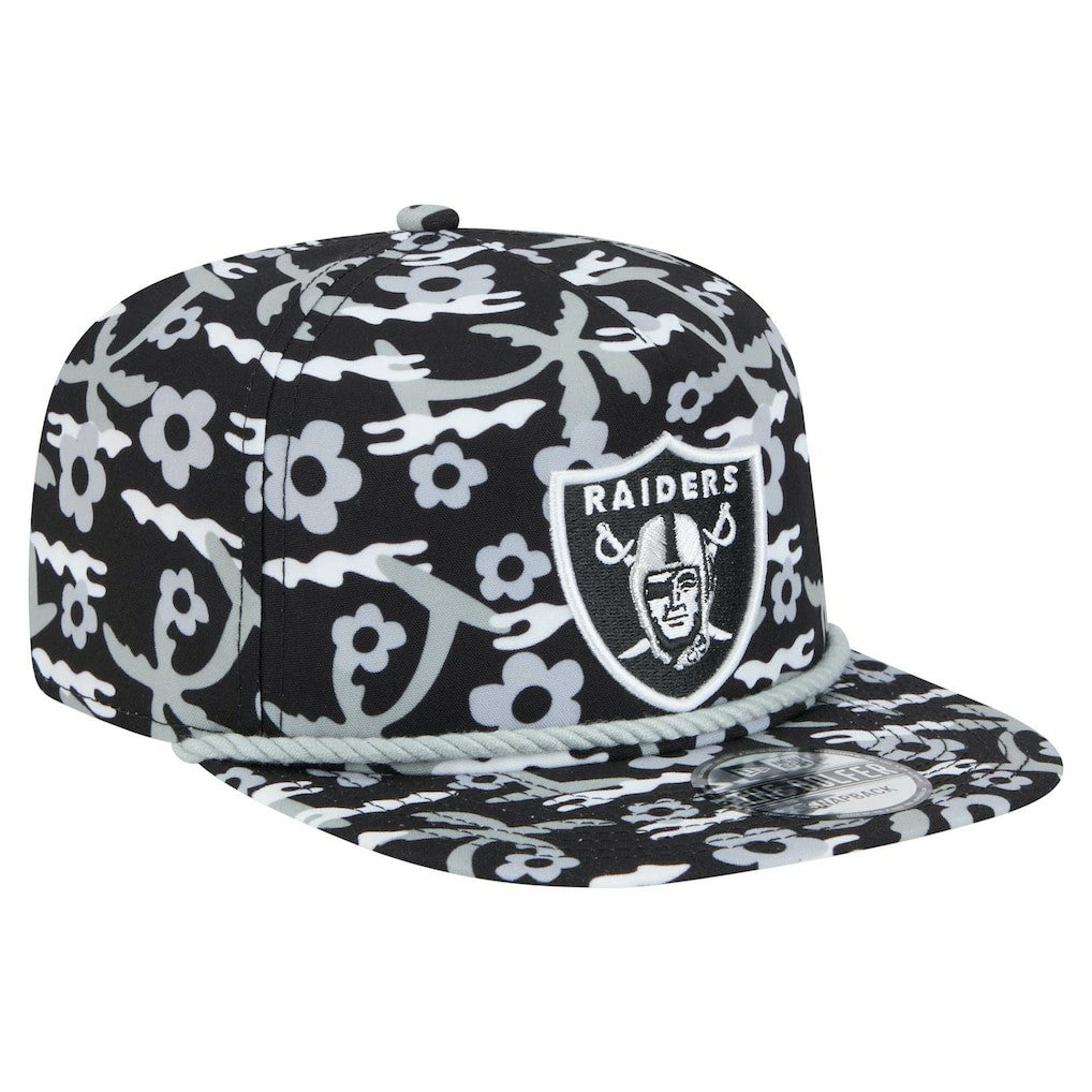 Las Vegas Raiders New Era Wakey Wakey Golfer Snapback Hat - Black cheap