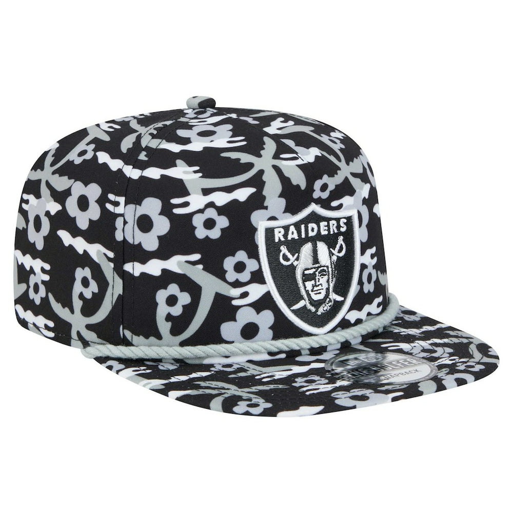 Las Vegas Raiders New Era Wakey Wakey Golfer Snapback Hat - Black cheap