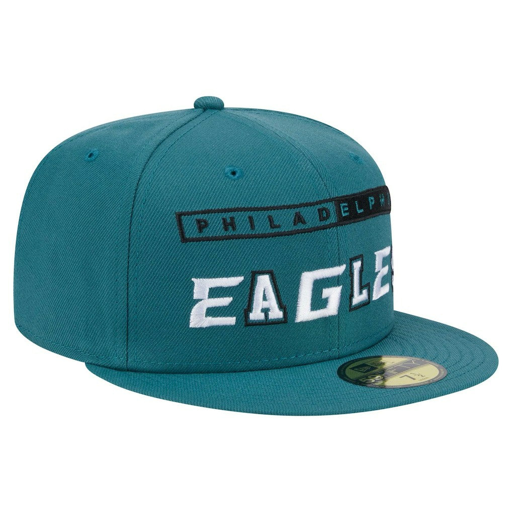 Philadelphia Eagles New Era Ransom 59FIFTY Fitted Hat - Midnight Green outlet
