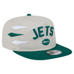 New York Jets New Era Athletic Golfer Snapback Hat - Stone/Green cheap