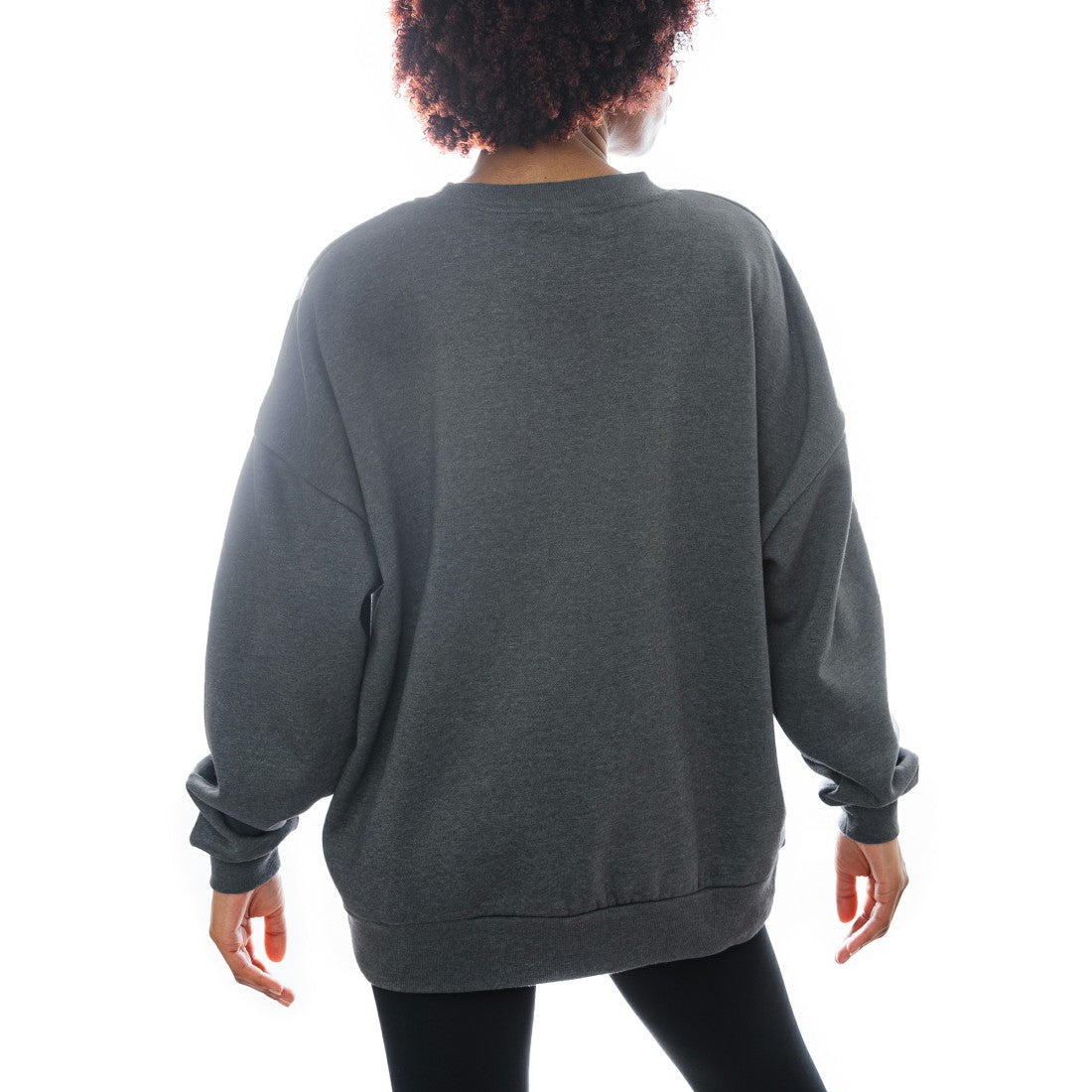Houston Texans Gameday Couture Women's Oversized Long Weekend Premium Fleece Drop Shoulder Pullover Sweatshirt - Charcoal on sale