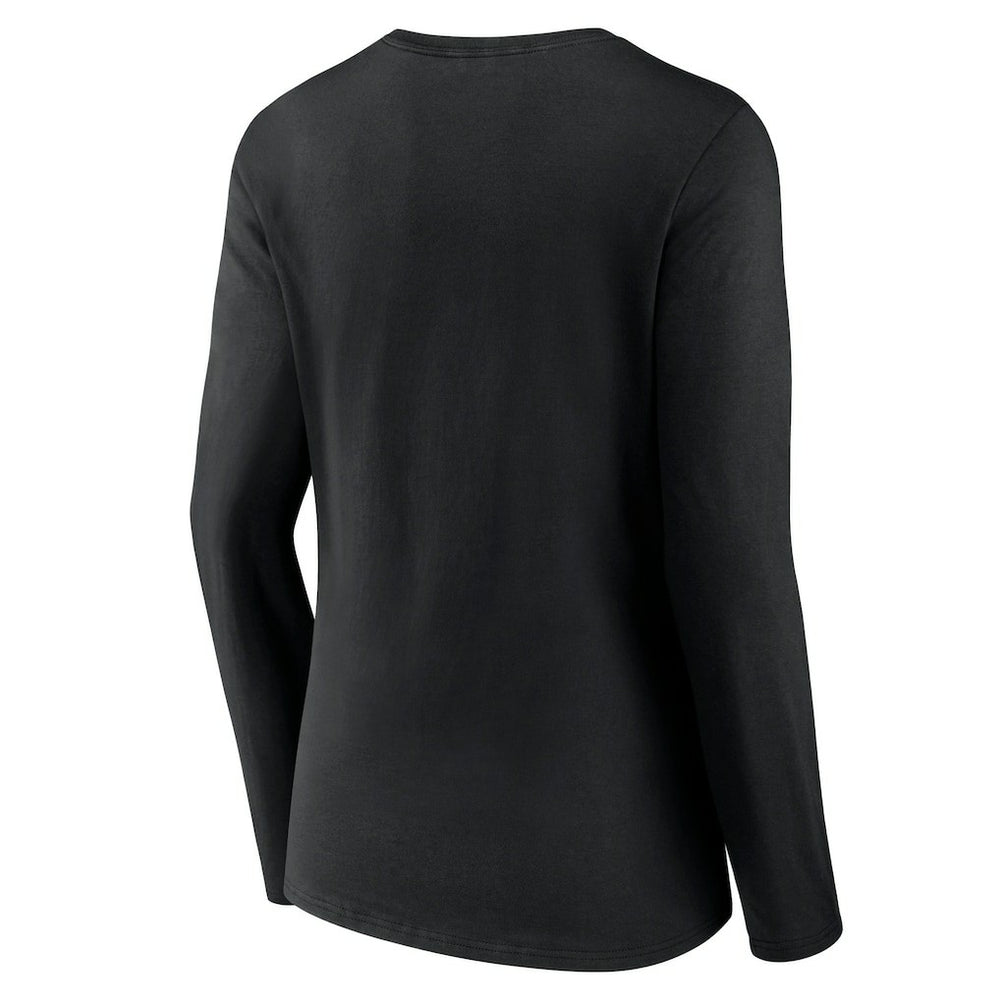 New York Jets Women's Secondary Logo Long Sleeve V-Neck T-Shirt - Black online