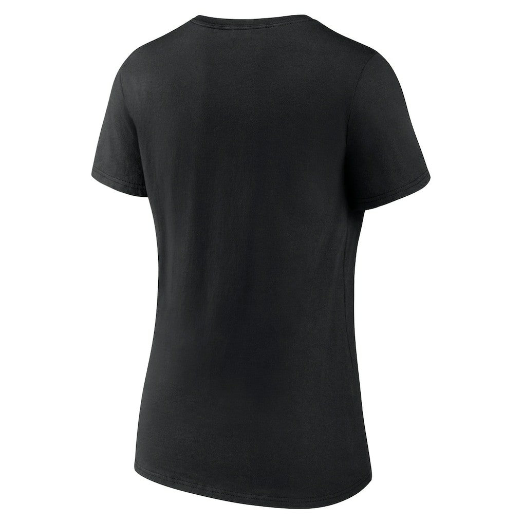 New York Jets Women's Secondary Logo V-Neck T-Shirt - Black for sale