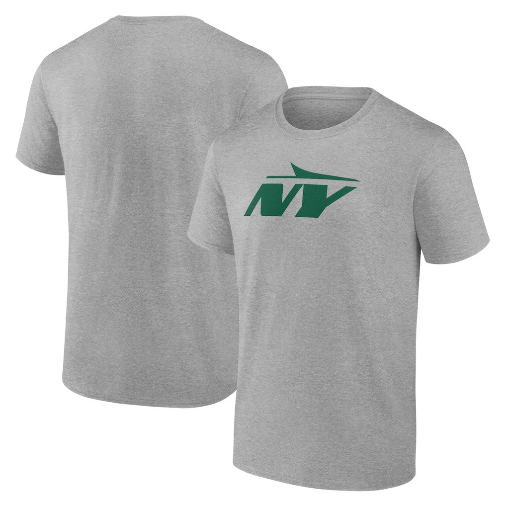 New York Jets Secondary Logo Lightweight T-Shirt - Heather Gray cheap