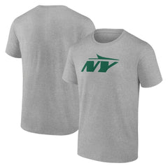 New York Jets Secondary Logo Lightweight T-Shirt - Heather Gray cheap