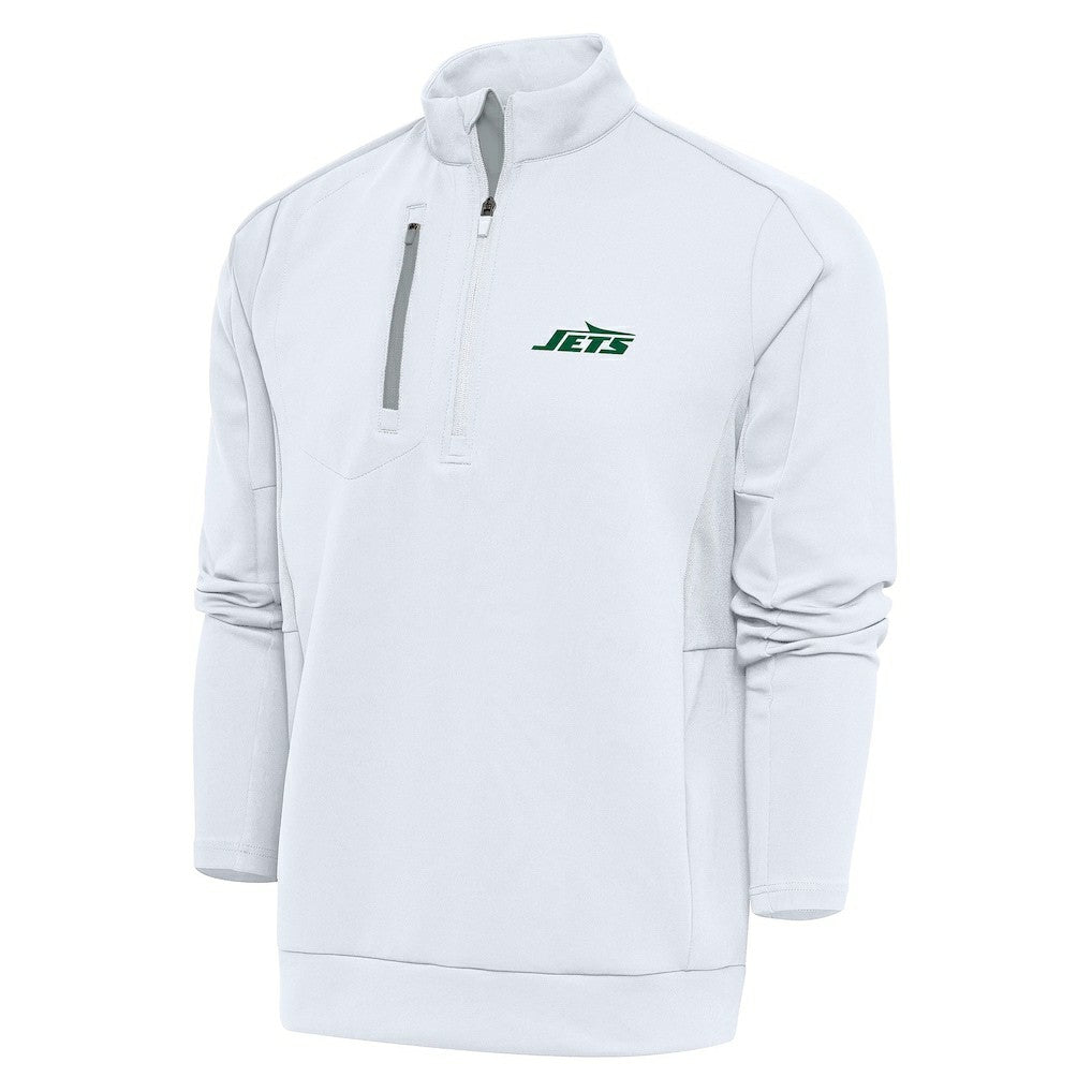 New York Jets Antigua Generation Quarter-Zip Pullover Top - White outlet