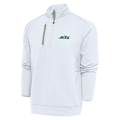 New York Jets Antigua Generation Quarter-Zip Pullover Top - White outlet