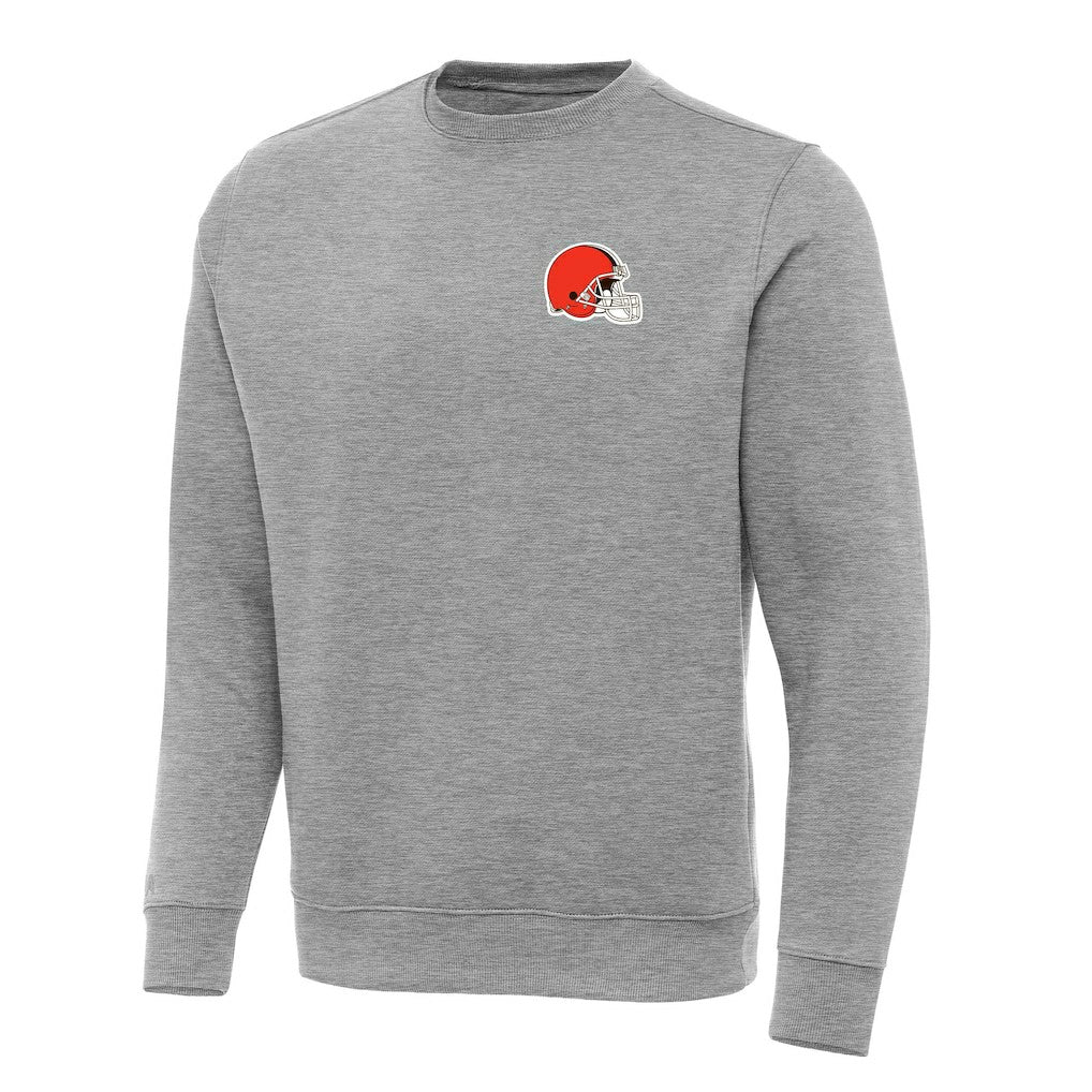 Cleveland Browns Antigua Victory Pullover Sweatshirt - Heather Gray for sale